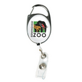 30" Carabiner Style Retractable Badge Reel w/ 4 Color Process